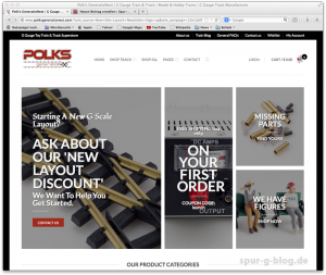Die neue Webseite von Polk's GenerationNeXT ist online - Quelle: Spur-G-Blog / Screenshot [b]