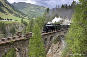 Die historischen Dampffahrten der RhB gehören für viele Fans zu den Highlights des 125 jährigen Jubiläumsjahr - Quelle: Rhaetische Bahn By-line: swiss-image.ch/Christof Sonderegger [b]