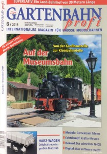 Der "Gartenbahn profi" 6/2014 kommt jetzt in den Handel - Quelle: Spur-G-Blog [b]