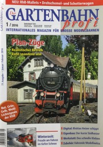 Ab morgen ist die AUsgabe 1/2016 des Gartenbahn profi im Handel - Quelle: Spur-G-Blog [b]