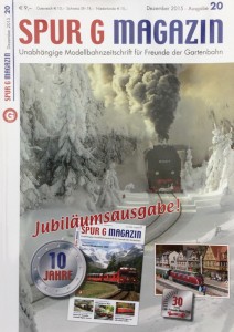 Die Jubiläumsausgabe Nr. 20 des Spur-G-Magazins ist jetzt erhältlich - Quelle: Spur-G-Blog [b]