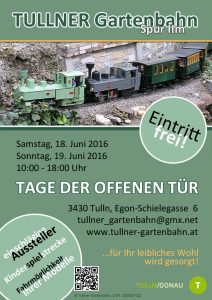 Am 18./19. Juni in Tulln - Quelle: Tullner Gartenbahnverein