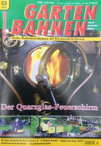 Die Ausgabe 3/2016 des Magazins "GARTENBAHNEN" ist jetzt am Kiosk oder über den Verlag erhältlich - Quelle: Spur-G-Blog [b]