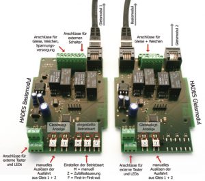 HADES Basismodul (links) und Erweiterungsmodul (rechts) - Quelle: Tams Elektronik