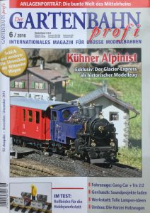 Ausgabe 6/2016 des Magazins "Gartenbahn profi" ist jetzt erhältlich - Quelle: Spur-G-Blog