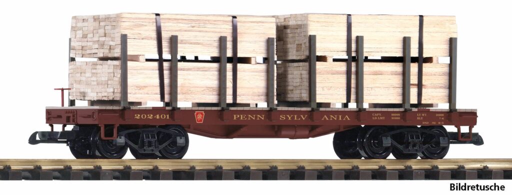 PIKO PR Rungenwagen mit Holzladung 38799