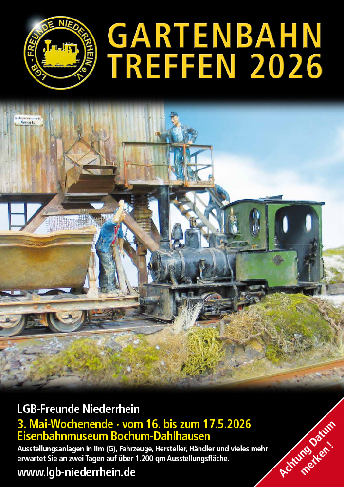 Plakat Gartenbahntreffen Bochm-Dahlhausen 2026