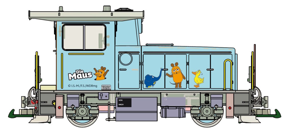 CAD-Entwurf Maus-Lok von Train Line Gartenbahnen